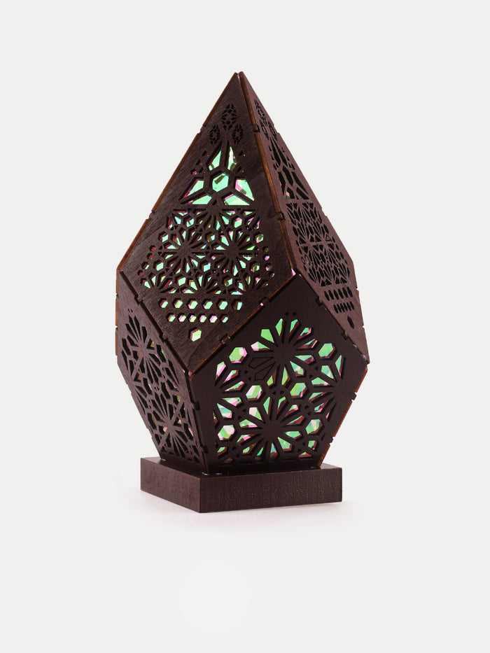 Wooden Cut-Out Rainbow Lamp | One Colour-Image 2