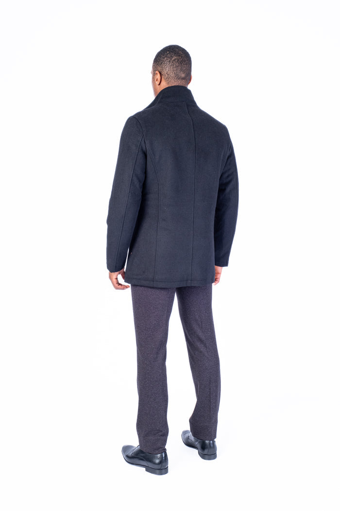 Wool & Cashmere Car Coat - Black