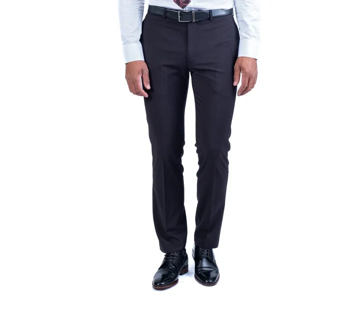 Wool/Stretch Dress Pant Separate - Black