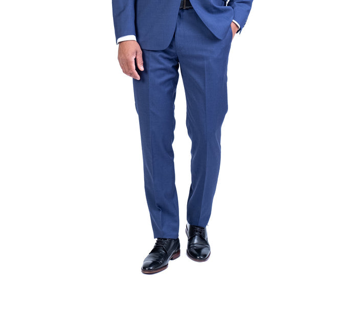 Wool/Stretch Dress Pant Separate - Blue