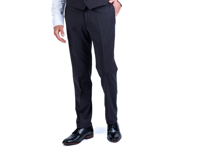 Wool/Stretch Dress Pant Separate - Charcoal