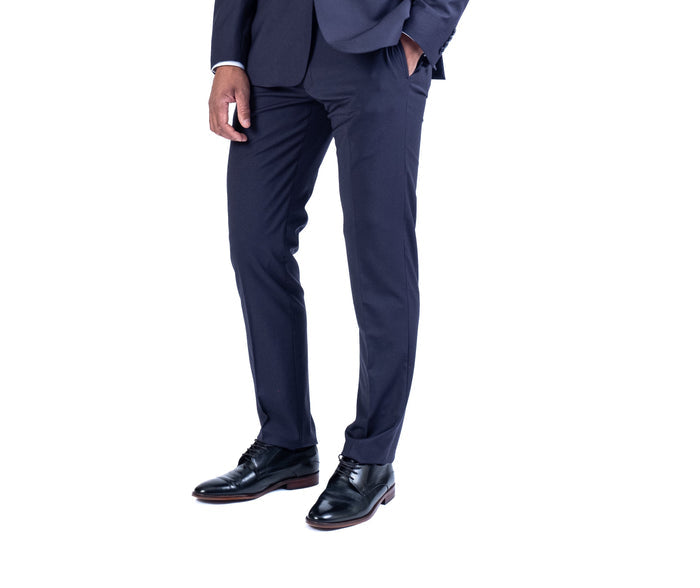 Wool/Stretch Dress Pant Separate - Navy