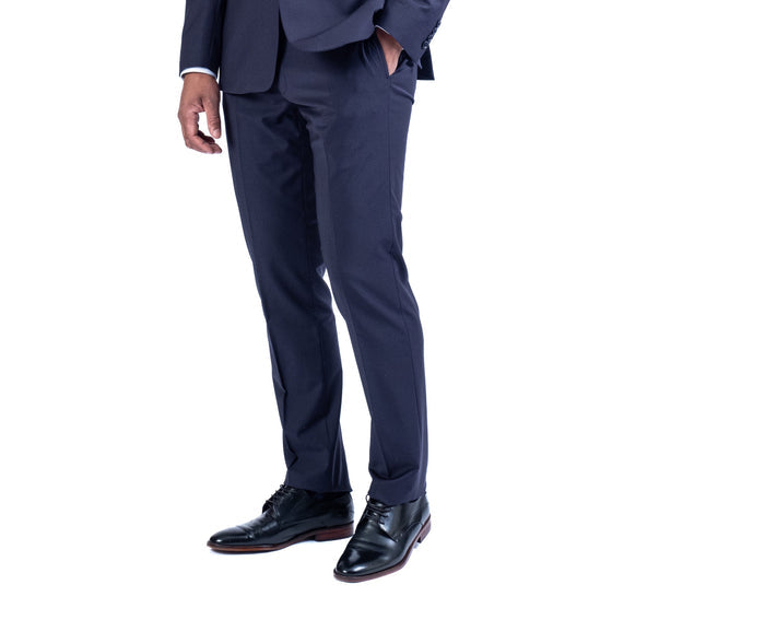Wool/Stretch Dress Pant Separate - Navy